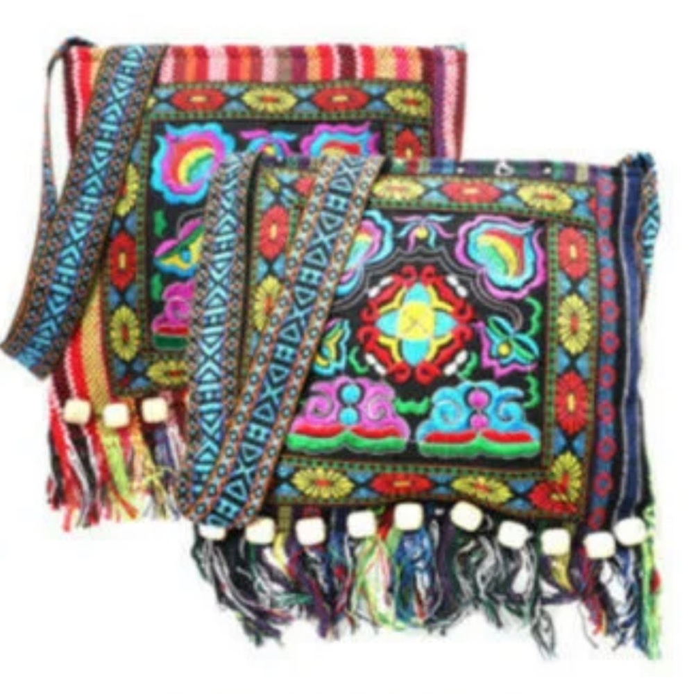 Boho embroidery messenger bag/crossbody/shoulder